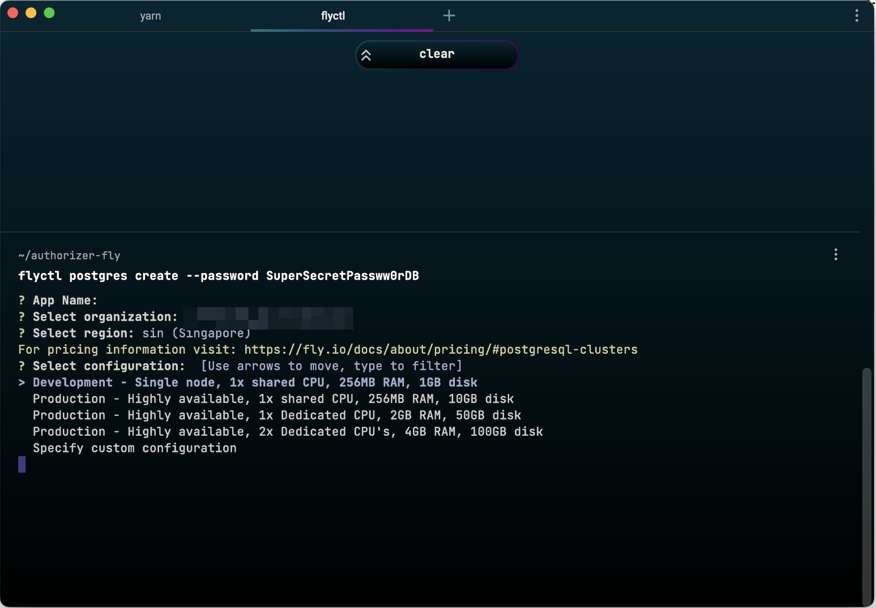 Fly.io Postgres